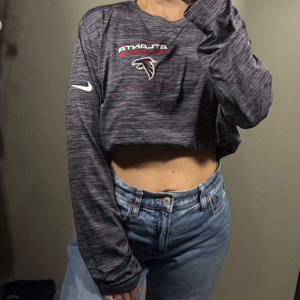Nike Atlanta Falcons‎ NFL Dri-FIT Long Sleeve Shirt Unisex Heather Gray size L